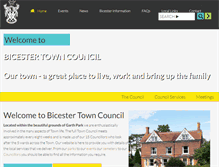 Tablet Screenshot of bicester.gov.uk